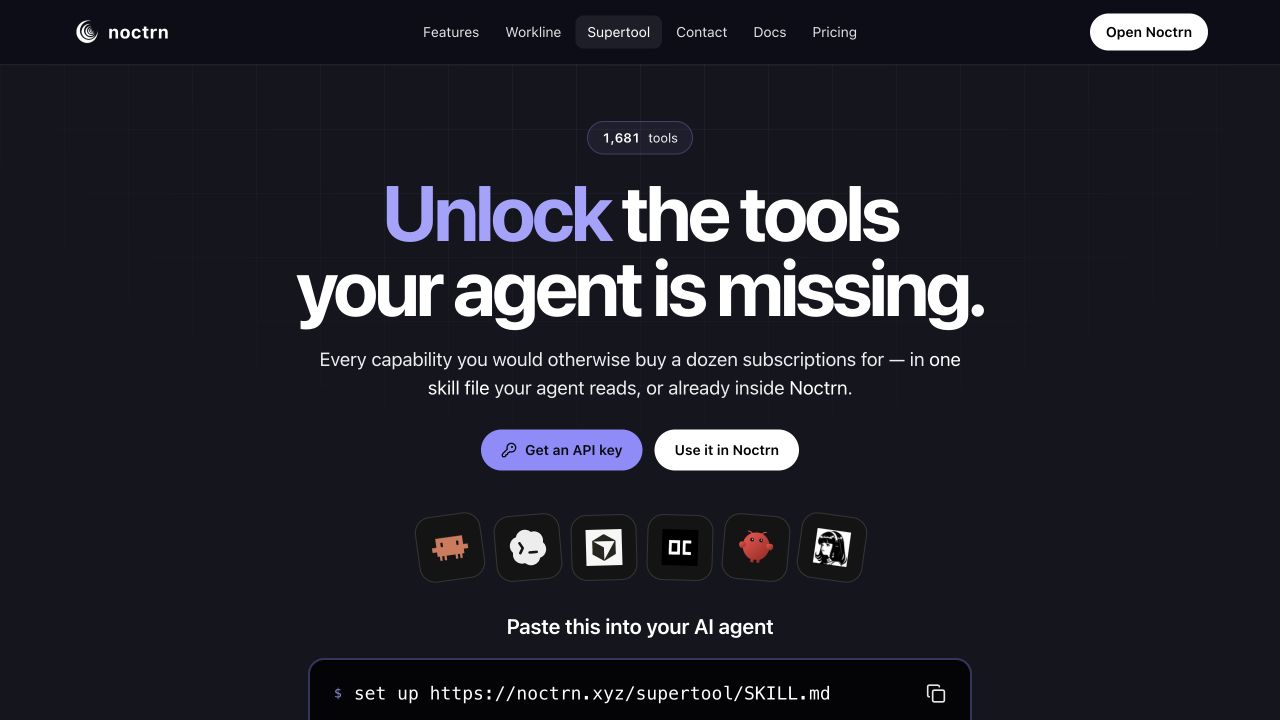Supertool product screenshot